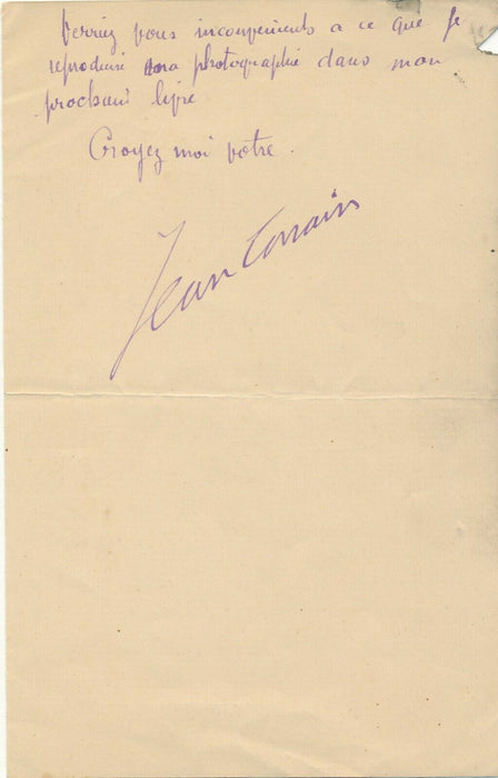 Jean Lorrain 4 lettres Madame de Thèbes 1 lettre sur la photographie portrait