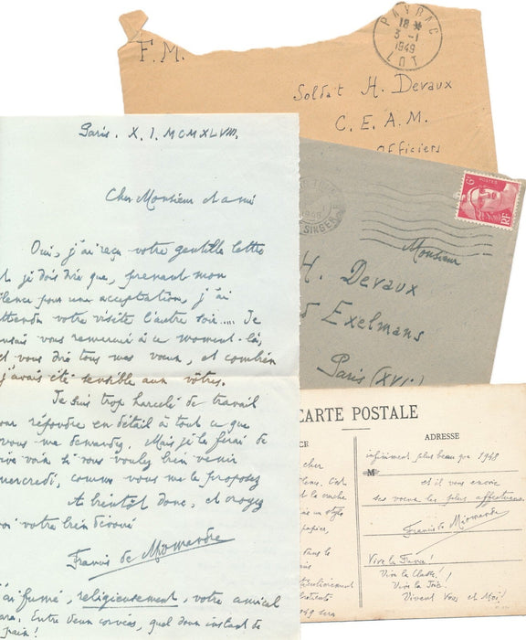Francis de MIOMANDRE correspondance 15 lettres autographes signées sa vie
