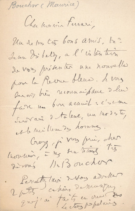 Maurice BOUCHOR 11 lettres autographes signées lot écrivain Petit Théâtre