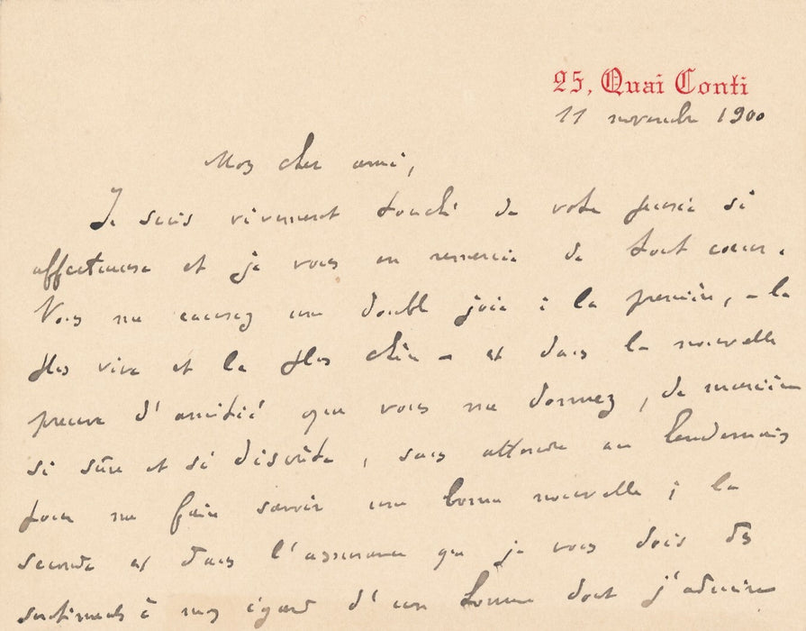 théâtre Gustave LARROUMET lettre autographe signée Albert Carré ET carte