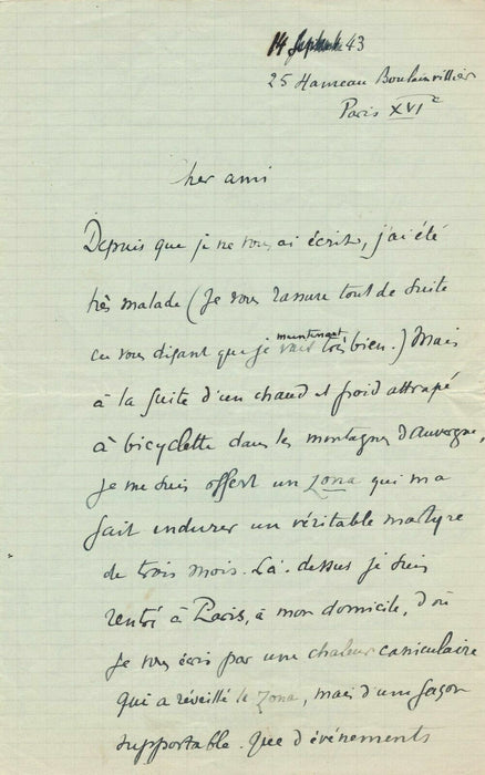 Fernand GREGH 6 lettres autographes signées à Edouard CHIMOT éditions Devambez