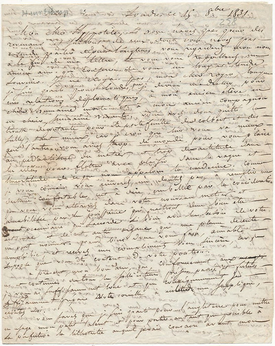 HEURTELOUP lithotritie belle lettre autographe signée sur l'obtention décoration