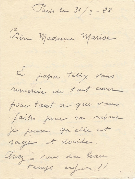 Félix PIERRE Sartrouville dessinateur 6 lettres à Henri Béraud écrivain