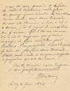 Ernest MEISSONIER ne peut pas travailler dans son jardin lettre autographe