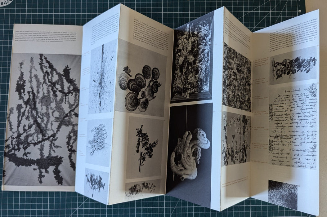 Plaquette d’exposition Bernard Réquichot  galerie Daniel Cordier Paris 1964