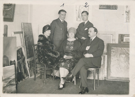 Kliment RED'KO  peintre soviétique russe photo photographie 1933 Russie atelier