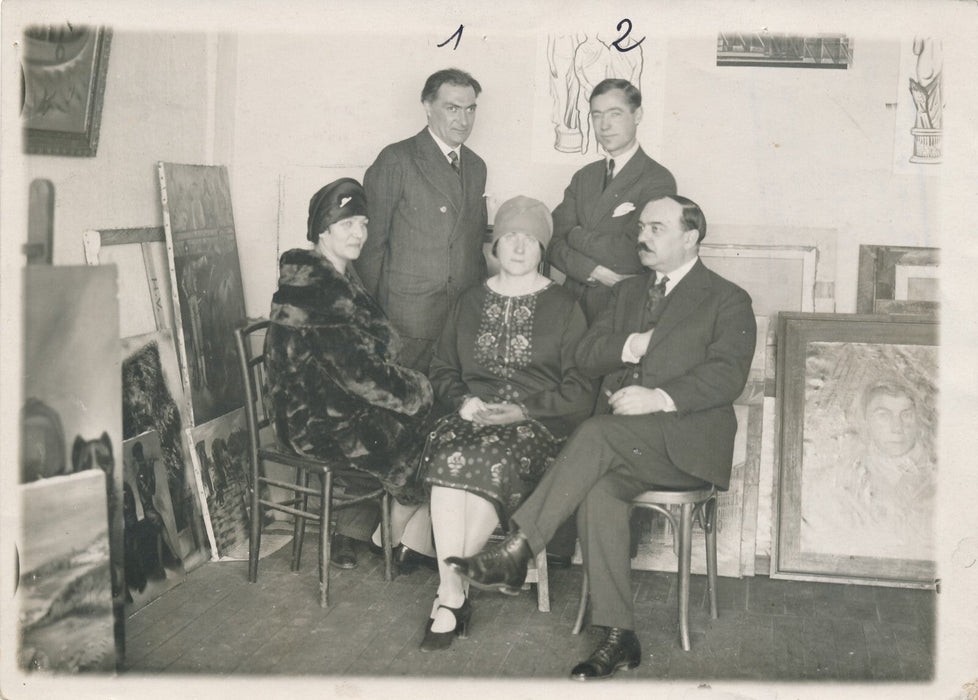 Kliment RED'KO  peintre soviétique russe photo photographie 1933 Russie atelier