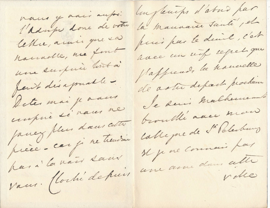 Lord Lytton (1831-1891) diplomate anglais ambassadeur Paris lettre à F. Febvre