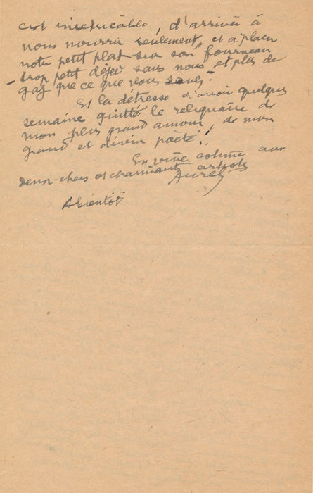 écrivaine Aurel 2 Lettres autographes signées Suzanne de Faucamberge Le Quéré