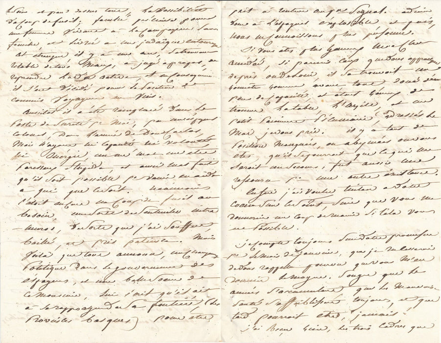 Anne Marie de MARGUERYE comtesse HAUTEFEUILLE 11 lettres autographes signées