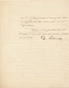De Lourdoueix ministère de l’Intérieur Lettre signée 1826 demande de pension