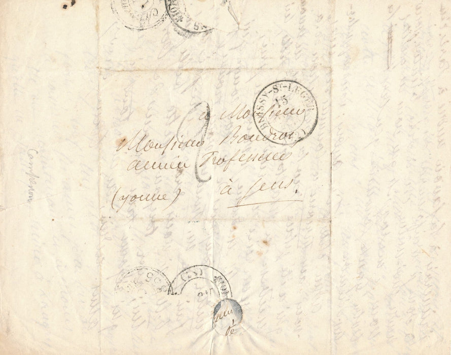 Vincent CAMPENON bel hommage à son professeur lettre autographe signée Sens