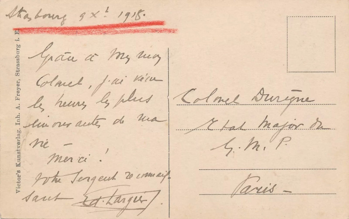 Léo LARGUIER 5 lettres autographes signées 1 carte Vignaud Durègne Bauzin