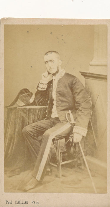 Militaria 7 photographies lot photo photographie cdv Caillau Artigue Pierson...