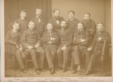 Hôpital Saint-Antoine photographie groupe médecins 1882 Damalex Peraire Terrier