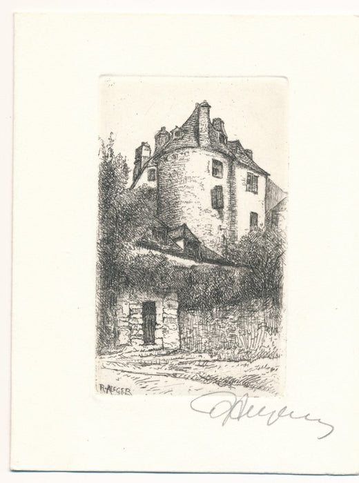 Raymond Léon AUGER 10 gravures originales signées 10 envois autographes 1 lettre