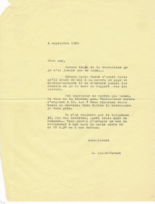 Jean-Pierre FAYE une coïncidence merveilleuse lettres autographes Paroles Peinte