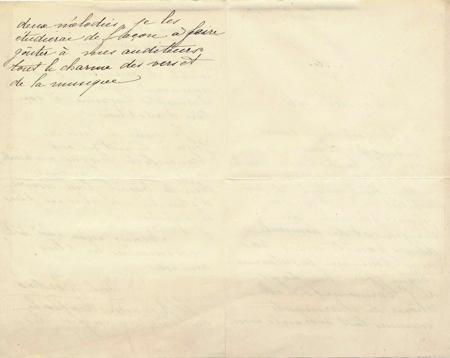 Mademoiselle Paul. Bordas chante compositions de Charles Malherbe 2 lettres 