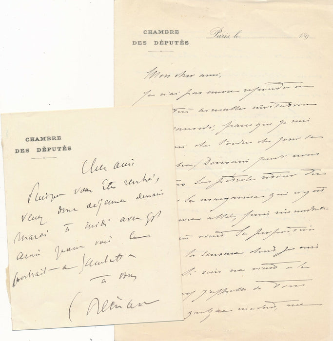 Droit justice politique 35 lettres autographes Henry du Buit Fourcade magistrats