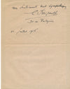 Gustave Fraipont 4 lettres autographes signées et 2 cartes Jambon Nadar humour