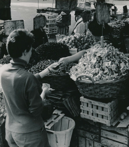 Le marché fruits légumes photo photographie v. 1950 photographe Georges Bracher
