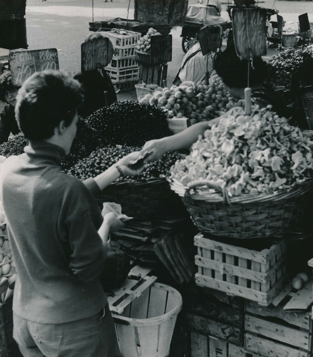 Le marché fruits légumes photo photographie v. 1950 photographe Georges Bracher