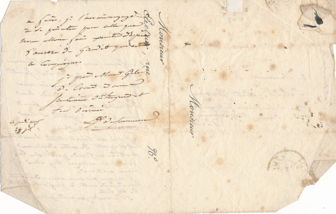 Alexandre DU SOMMERARD archéologue Amis des ArtsPrud’hon lettre autographe Gelée