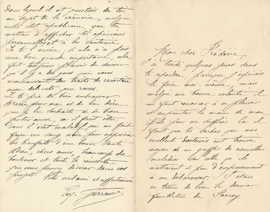 acteur Louis-Eugène GARRAUD : la fin d'un acteur 2 lettres père ET 2 lettre fils