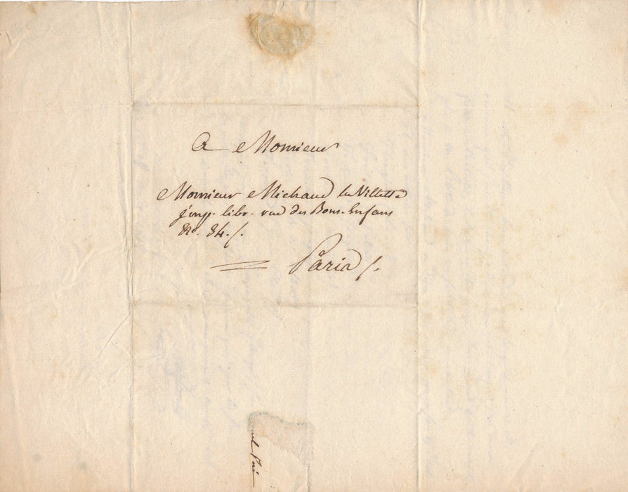 Histoire Religion abbé Guillon lettre autographe signée à Michaud biographie 