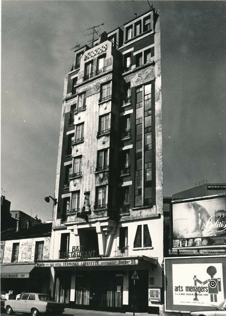 URBANISME PARIS 1977 photographie époque 235 rue Lafayette anonyme