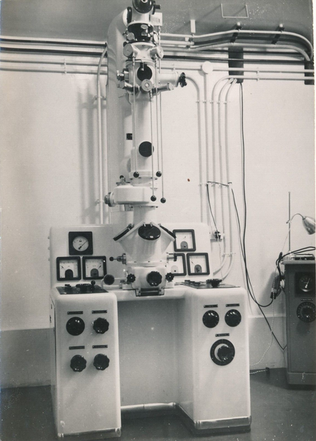 ITF Microscope électronique Trub Tauber photo photographie époque v. 1950 Suède