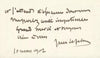 Jules LEFEBVRE peintre 4 cartes de visite autographes signées à Gaston BRAUN