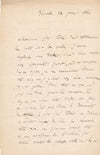 Ernest BERSOT 2 lettres autographes signée 1 sur Mesmer et le magnétisme animal