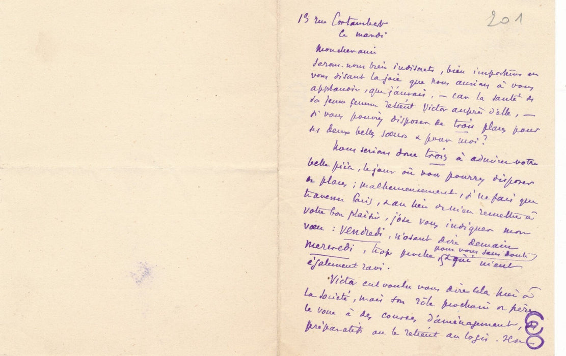 Paul MARGUERITTE 2 lettres autographes signées à Paul Hervieu