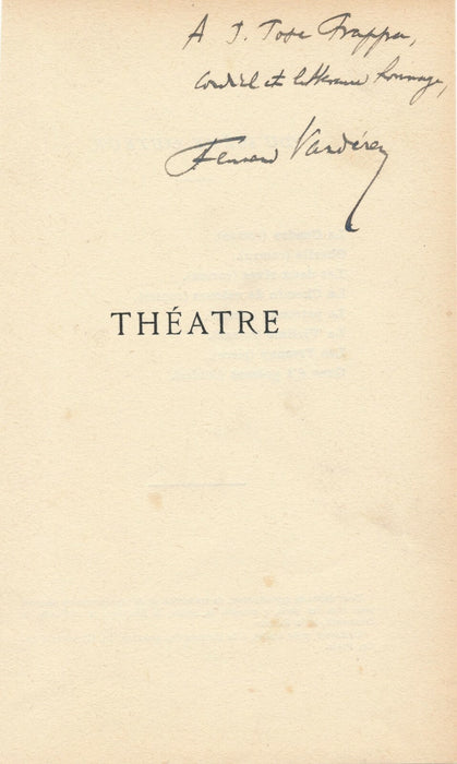 écrivain 7 dédicaces autographes Pourtalès Vandérem Larrouy Chabannes Ribadeau