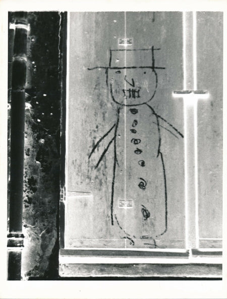 Graffiti d’enfant ? photo photographie 1950 vintage dessin