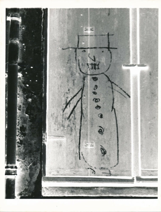 Graffiti d’enfant ? photo photographie 1950 vintage dessin