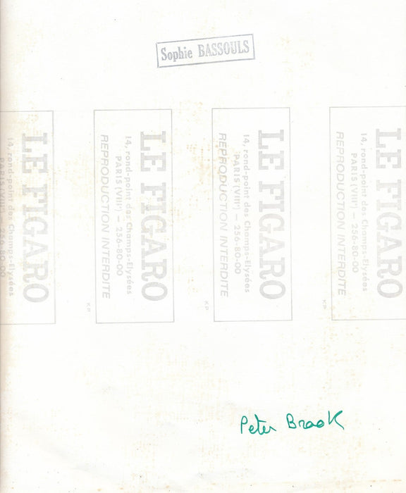 Peter Brook (1925), metteur en scène, acteur photo argentique époque photo