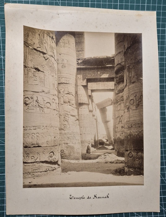 égypte 4 photographie album pyramide Keops Karnak Thèbes v. 1870 albumine photo