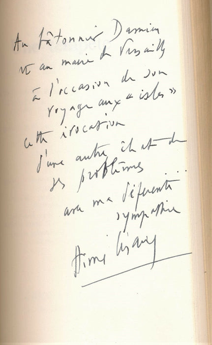 Aimé CÉSAIRE littérarure 4 dédicaces autographes signées 4 ouvrages reliés 1 E0