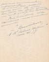 Philosophie Cécile Brunschvicg lettre autographe signée à Jacques Lassaigne 1946