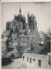 Mont Saint-Michel Ernest BULLOZ photo photographie tirage époque
