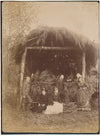 campagne champêtre famille 2 photos photographie danse ronde v. 1880 albumine
