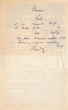 Louis Ernest DUGARDIN peintre billet signé presse coupures