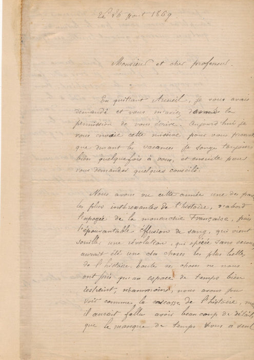 29 lettres élèves adressées à Joanni d Arsac éducation enseigant écrivain