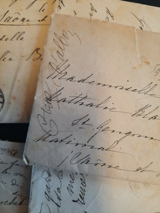 plus de 40 lettres autographes signées à Nathalie BLANCHET écrivaine religion