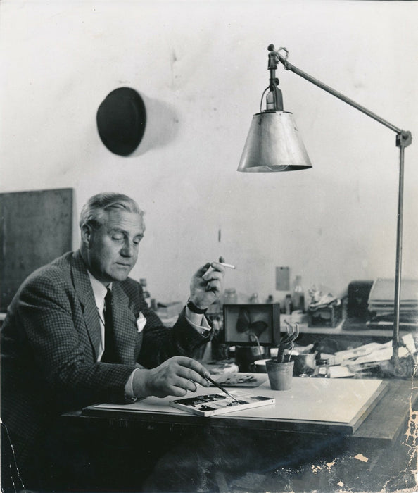 C. DOMELA 1 lettre autographe signée 1 carte postale autographe signée 1 photo