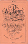 A. ROUYER dessinateur broderies tapisseries dépliant v. 1880 motifs imprimés