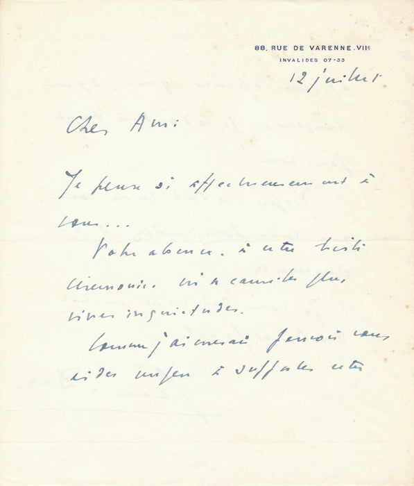 JEAN DARS réponse Lettre à Dieu de Maurice Rostand 3 lettres autographes signées