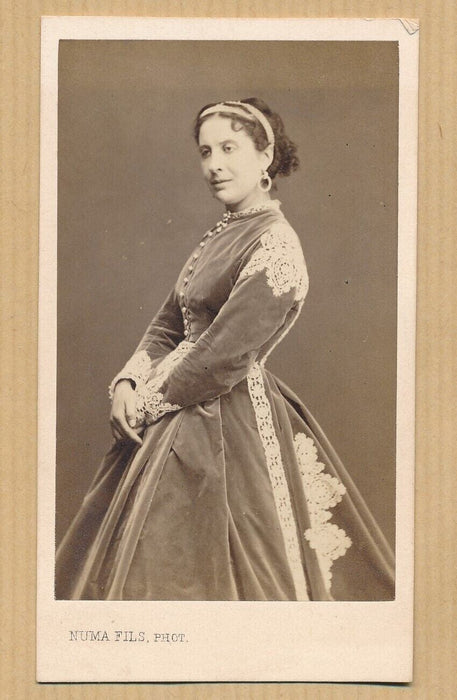 comédienne Marie FAVART albumine carte de visite cdv photo Numas fils